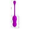 PRETTY LOVE - CALLIE PURPLE RECHARGEABLE VIBRATING EGG
