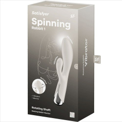 SATISFYER - WIRUJACY KROLIK 1 LECHTACZKA I STYMULACJA PUNKTU G BEZOWY