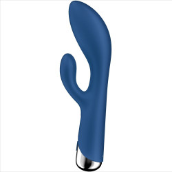 SATISFYER - WIRUJACY KROLIK 1 STYMULACJA LECHTACZKI I PUNKTU G NIEBIESKI