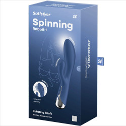 SATISFYER - WIRUJACY KROLIK 1 STYMULACJA LECHTACZKI I PUNKTU G NIEBIESKI