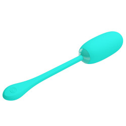 PRETTY LOVE - JULIUS WODOODPORNE AKUMULATOROWE JAJKO WIBRACYJNE AQUA GREEN