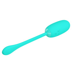 PRETTY LOVE - JULIUS WODOODPORNE AKUMULATOROWE JAJKO WIBRACYJNE AQUA GREEN