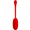 PRETTY LOVE - KIRK RECHARGEABLE VIBRATING EGG RED