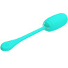 PRETTY LOVE - KIRK RECHARGEABLE VIBRATING EGG AQUA GREEN