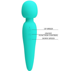 PRETTY LOVE - MEREDITH MASSAGER 12 TRYBÓW WIBRACJI AQUA GREEN