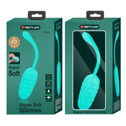 PRETTY LOVE - WIBRACYJNE JAJKO Z AQUA GREEN DOLADOWANA MORSKA TEKSTUREM