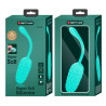 PRETTY LOVE - VIBRATING EGG WITH AQUA GREEN RECHARGEABLE MARINE TEXTURE