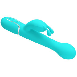 PRETTY LOVE - DEJON RABBIT WIBRATOR 3 W 1 WIELOFUNKCYJNY AQUA GREEN