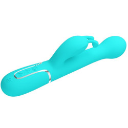 PRETTY LOVE - DEJON RABBIT WIBRATOR 3 W 1 WIELOFUNKCYJNY AQUA GREEN