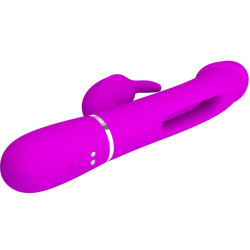 PRETTY LOVE - DEJON RABBIT WIBRATOR 3 W 1 WIELOFUNKCYJNY FUKSJA