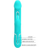 PRETTY LOVE - DEJON RABBIT WIBRATOR 3 W 1 WIELOFUNKCYJNY AQUA GREEN