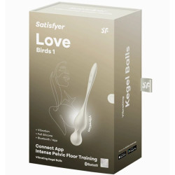 SATISFYER - LOVE PTAKI WIBRACYJNE KULE KEGELOWE BIALY
