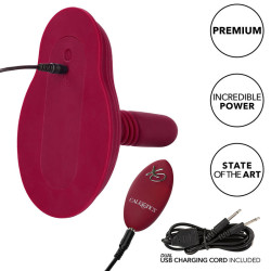 CALEXOTICS - RIDER MASSAGER PODWÓJNY SILNIK PILOT CZERWONY