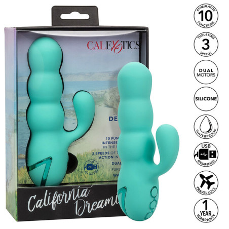 CALEXOTICS - DEL MAR DIVA WIBRATOR RABBIR AQUA GREEN BY CALIFORNIA DREAMING