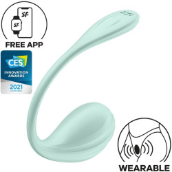 SATISFYER - GLADKI PLATEK STYMULATOR PUNKTU G WODA GREEN BEZPLATNA APLIKACJA