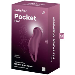 SATISFYER - POCKET PRO 1 STYMULATOR LECHTACZKI GRANAT