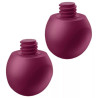 SATISFYER - LOVE BIRDS VARY WIBRUJACE KULKI BEZPLATNA APLIKACJA WINE RED
