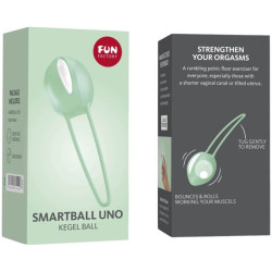 FUN FACTORY - SMARTBALL UNO PILKA MIEDNICOWA BIALA / ZIELONA PISTACJOWA