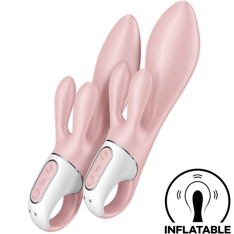 SATISFYER - AIR PUMP BUNNY 3 DMUCHANY WIBRATOR DLA KRÓLIKÓW RÓZOWY