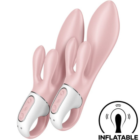 SATISFYER - AIR PUMP BUNNY 3 DMUCHANY WIBRATOR DLA KRÓLIKÓW RÓZOWY