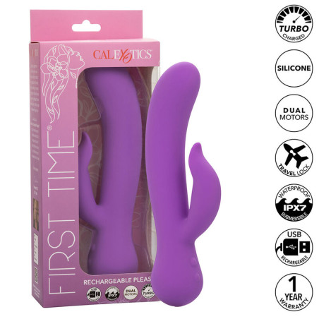 CALEXOTICS - FIRST TIME WIBRATOR PLEASER AKUMULATOROWY FIOLETOWY