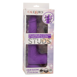 CALEXOTICS - STUDS WIBRATOR AKUMULATOROWY I OBROTOWY 10 WIBRACJI FIOLETOWY