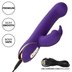 CALEXOTICS - JACK RABBIT VIBRATOR AND STIMULATOR 7 VIBRATION LEVELS AND STIMULATING WAVES BLUE