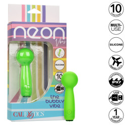 CALEXOTICS - NEON VIBES BUBBLY VIBE MINI MASAZER 10 WIBRACJI ZIELONY