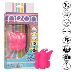 CALEXOTICS - NEON VIBES FLUTTER VIBE STYMULATOR 10 WIBRACJI RÓZOWY