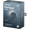 SATISFYER - PERFECT PAIR 2 MULTIWIBRATOR 2 W 1 PENIS RING I STYMULATOR PALCA SZARY