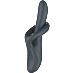 SATISFYER - HEAT FLEX 4 WIBRATOR Z EFEKTAMI CIEPŁA 12 WIBRACJI SZARY