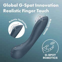 SATISFYER - G-SPOT WAVE 4 12 PROGRAM WIBRACJI WIBRATOR CIEMNOSZARY