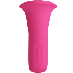 PRETTY LOVE - CLYDE WIBRATOR ORALNY WIBRATOR JĘZYK WIBRACYJNY 12 WIBRACJI RÓŻOWY