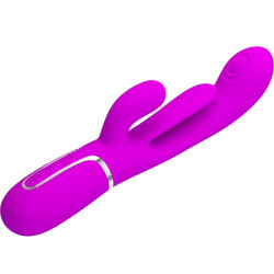 PRETTY LOVE - SHANIA TRIPLE RABBIT WIBRATOR WIELOFUNKCYJNY RÓŻOWY