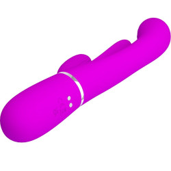 PRETTY LOVE - SHANIA TRIPLE RABBIT WIBRATOR WIELOFUNKCYJNY RÓŻOWY