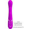 PRETTY LOVE - SHANIA TRIPLE RABBIT VIBRATOR MULTIFUNKTIONS-ROSA