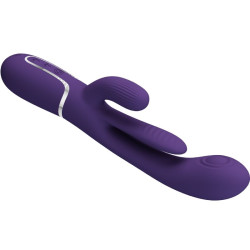 PRETTY LOVE - SHANIA TRIPLE RABBIT WIBRATOR WIELOFUNKCYJNY FIOLETOWY