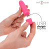 INTENSE - SYMONE  USB WIBRACYJNA KULA 8 WIBRACJI RÓŻOWA 10 X 2,2 CM