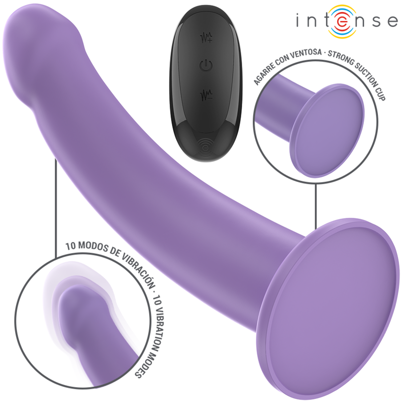 INTENSE - EDDIE WIBRATOR 17,5 CM 10 WIBRACJI FIOLETOWY PILOT