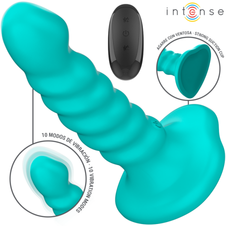 INTENSE - BUFFY WIBRATOR ROZMIAR S SPIRALNY PROJEKT 10 WIBRACJI NIEBIESKI PILOT