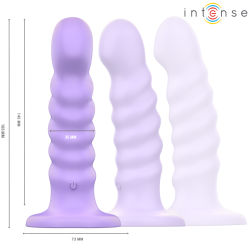 INTENSE - WIBRATOR BRENDA ROZMIAR M SPIRALNY PROJEKT 10 WIBRACJI FIOLETOWY PILOT