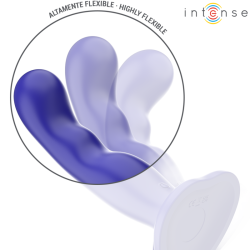 INTENSE - SHORTY WIBRATOR Z PRZYSSAWKĄ NIEBIESKI PILOT