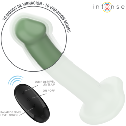 INTENSE - BECCA WIBRATOR Z PRZYSSAWKĄ 10 WIBRACJI ZIELONY PILOT