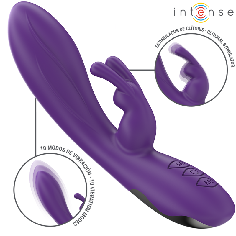 INTENSE - RANDALL WIBRATOR RABBIT 10 WIBRACJI FIOLETOWY
