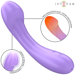 INTENSE - BECKY WIBRATOR 19 CM PODGRZEWANY 7 WIBRACJI FIOLETOWY