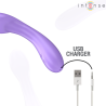 INTENSE - BECKY WIBRATOR 19 CM PODGRZEWANY 7 WIBRACJI FIOLETOWY