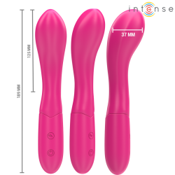 INTENSE - LISETTE WIBRATOR 19 CM ELASTYCZNY 10 WIBRACJI RÓŻOWY
