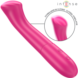 INTENSE - PATY WIBRATOR 19 CM ELASTYCZNY 10 WIBRACJI MODEL 2 RÓŻOWY