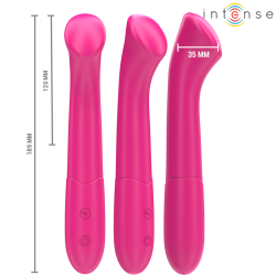 INTENSE - PATY WIBRATOR 19 CM ELASTYCZNY 10 WIBRACJI MODEL 2 RÓŻOWY