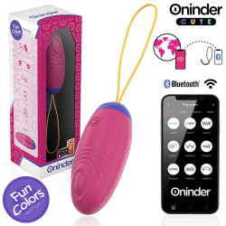 ONINDER CUTE - MIŁOŚĆ PRZYJEMNOŚĆ WIBRACYJNA TAPPING SILICONE EGG - BEZPŁATNA ŚWIATOWA APLIKACJA